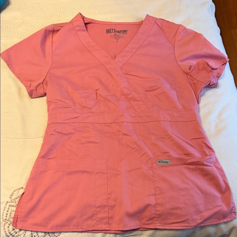 Grey’s Anatomy Pink Women's Scrub Top